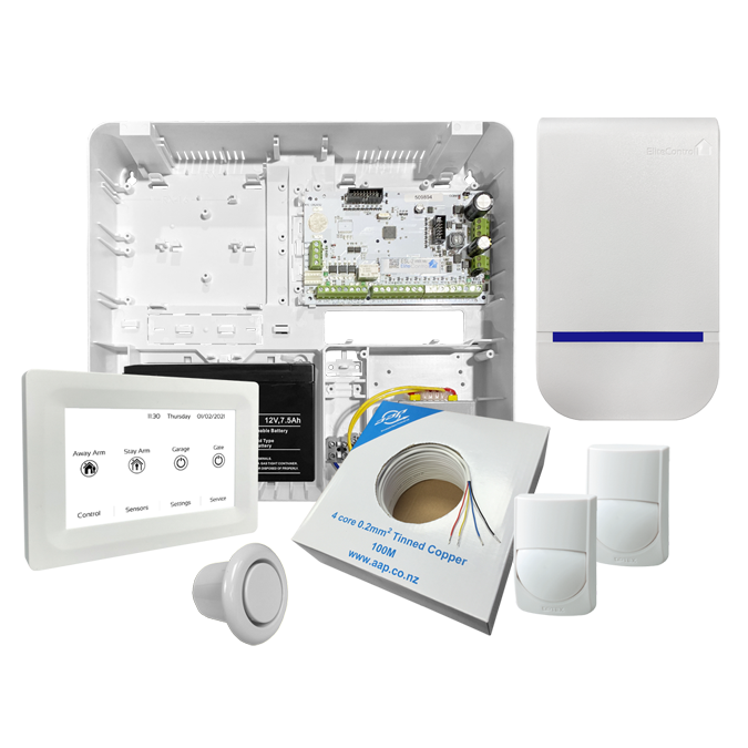 Arrowhead Alarm Products ESL-2 alarm system kit — panel, keypad, sensors and siren